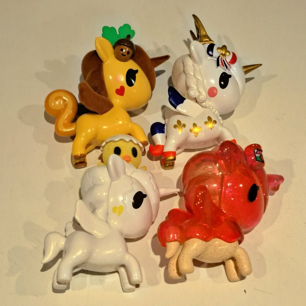 Unicorno series 9 set of 4 Fresa, Cheeky, Pio pio, Madeline